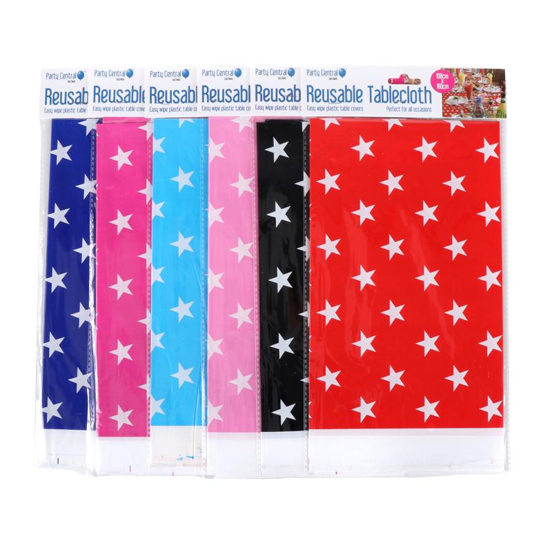 Tablecloth Reusable Star Design - 108cm x 180cm NIS Traders