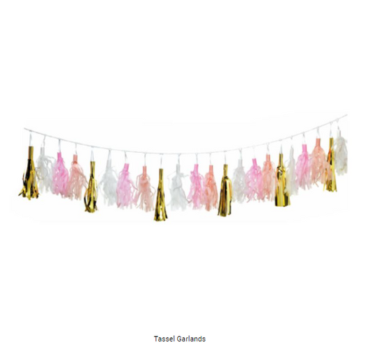 Buy Tassels Bunting 2.5m Long at NIS Packaging & Party Supply Brisbane, Logan, Gold Coast, Sydney, Melbourne, Australia