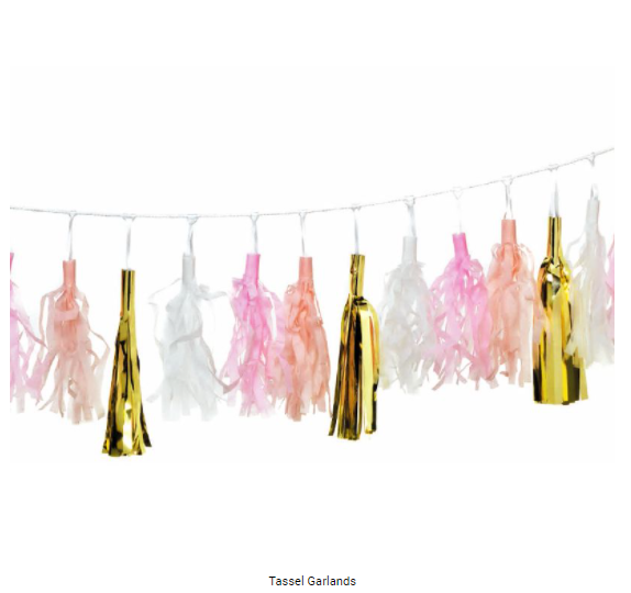 Buy Tassels Bunting 2.5m Long at NIS Packaging & Party Supply Brisbane, Logan, Gold Coast, Sydney, Melbourne, Australia