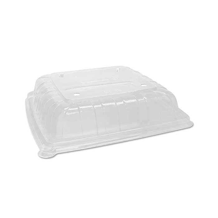 Sugarcane Unbleached Catering Platter 10" With Clear Lid (1PC)