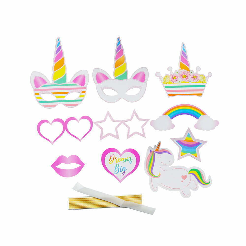 UNICORN PHOTOBOOTH PACK OF 10