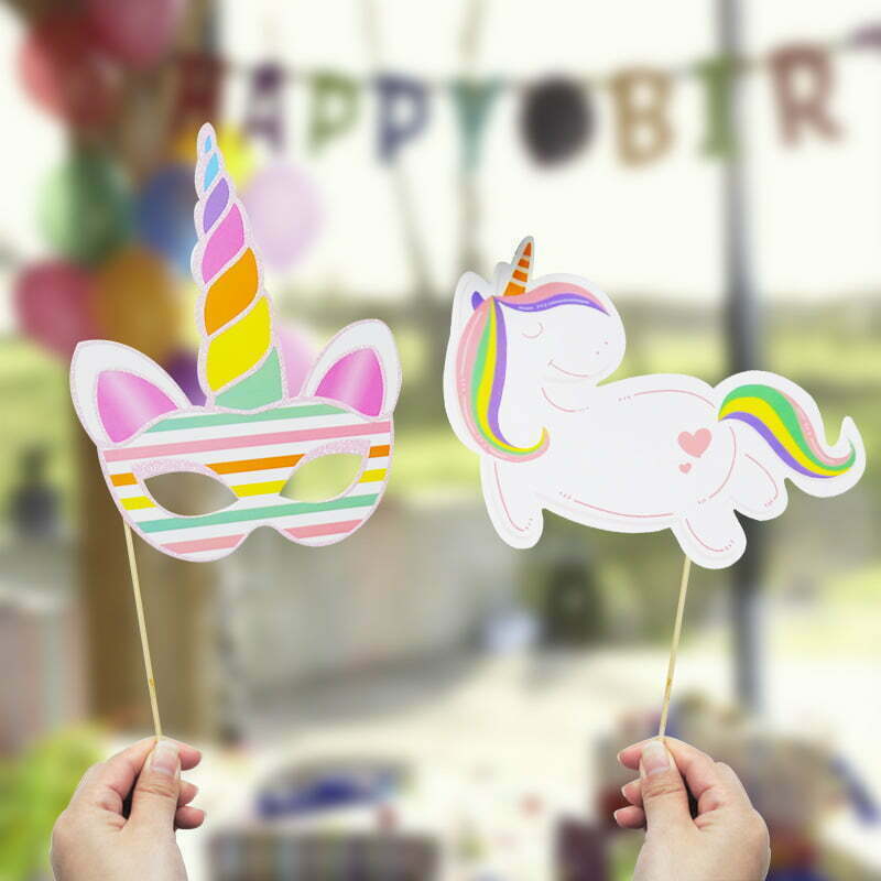 UNICORN PHOTOBOOTH PACK OF 10