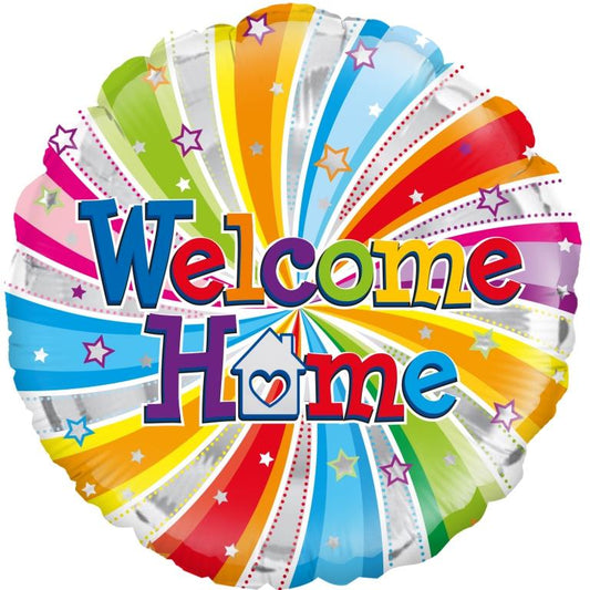 Buy Welcome Home Swirl Round Foil Balloon at NIS Packaging & Party Supply Brisbane, Logan, Gold Coast, Sydney, Melbourne, Australia