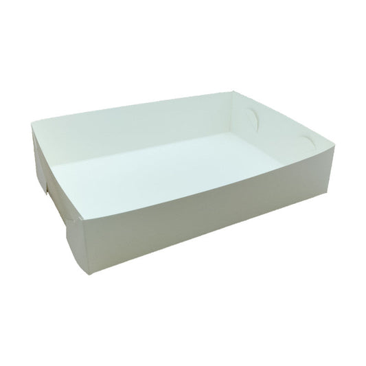 White Cake Tray MEDIUM 215×145×50mm (200 pcs)