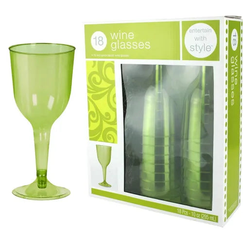 WINE GLASS (295ML) AVOCADO Pack of 18