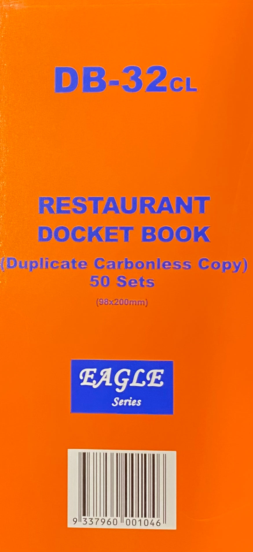 Carbonless Duplicate Restaurant Docket Book 98×200mm (50sets×2pages) 1PC