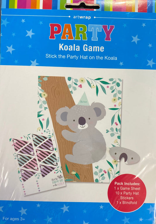 Koala Blindfold Game Stick party Hat on Koala 1pk