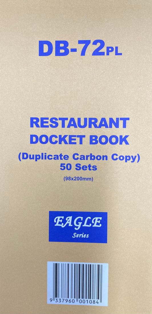 Carbon Copy Duplicate Docket Book 98×200mm (50sets×2pages) 1PC