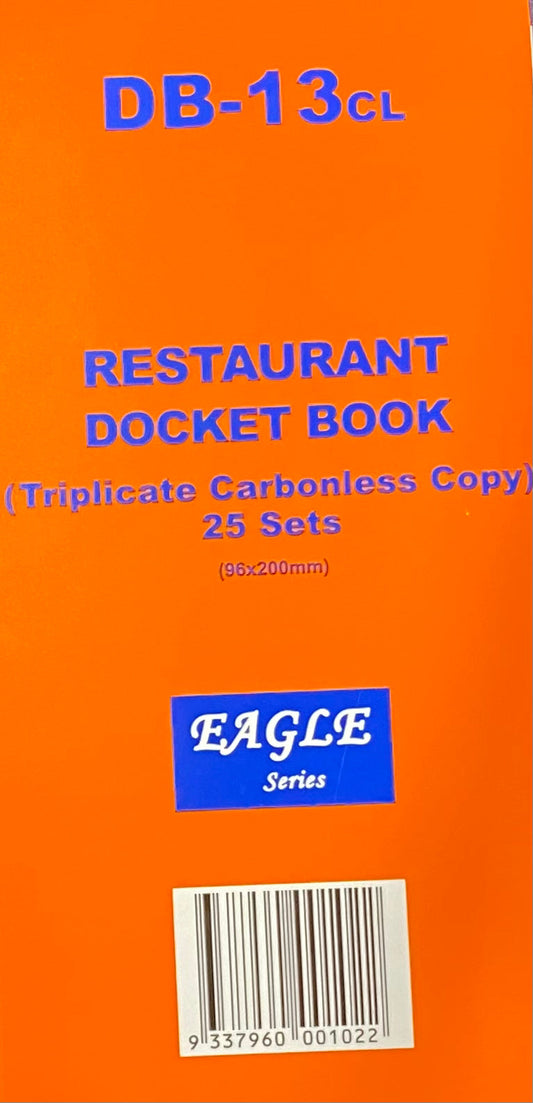 Carbonless Triplicate  Docket Book 96×200mm (25sets×3pages) 1PC