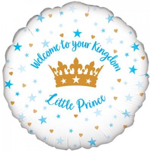 Welcome Little Prince Foil Balloon 45cm