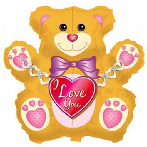 "I LOVE YOU " Bear Foil Foil 31"