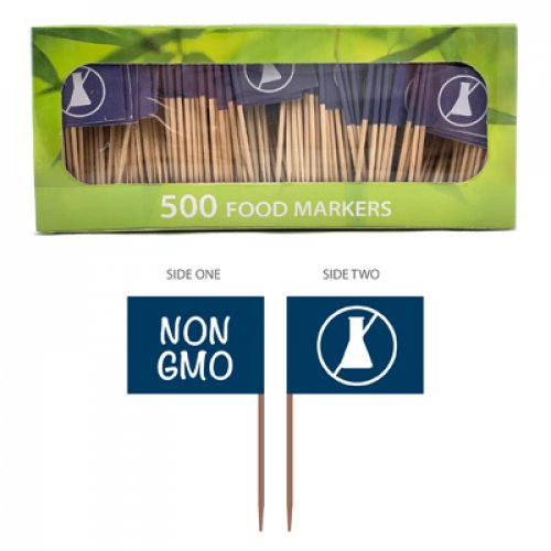 Food Markers "Non GMO" Box 500