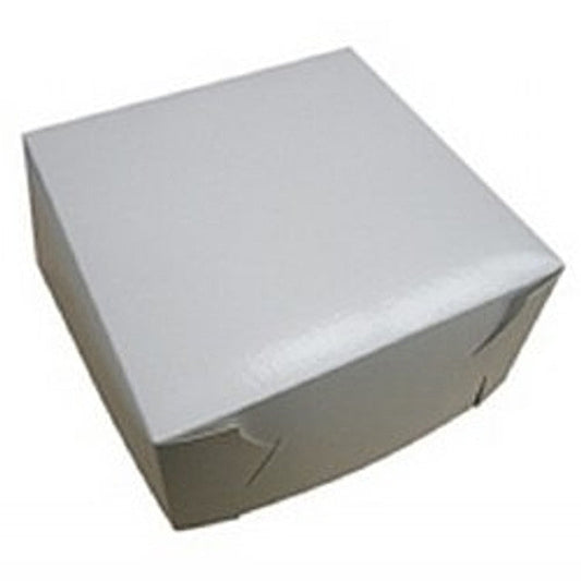 White cake Box 10X10X2.5 No window (1pc)