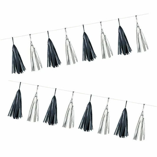 TASSEL GARLAND 4M-BLACK