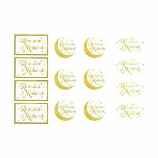 RAMADAN MUBARAK LABEL STICKERS