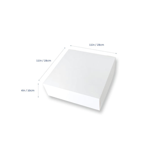 White High Cake box No window 11x11x4in Box 1pc