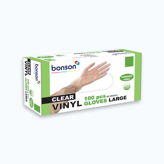 Vinyl Glove Clear Extra Large- Powered Free 100pk