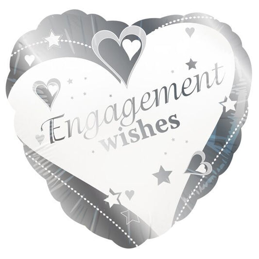 Engagement wishes foil balloon