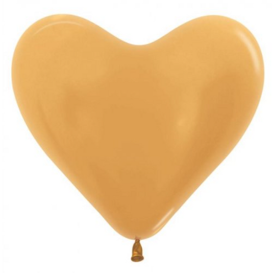 Heart Shape Metallic Gold